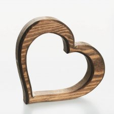 Serce z drewna - Prezent na WALENTYNKI