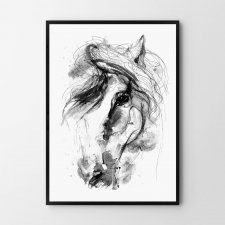 Plakat obraz koń konie 40x50 cm